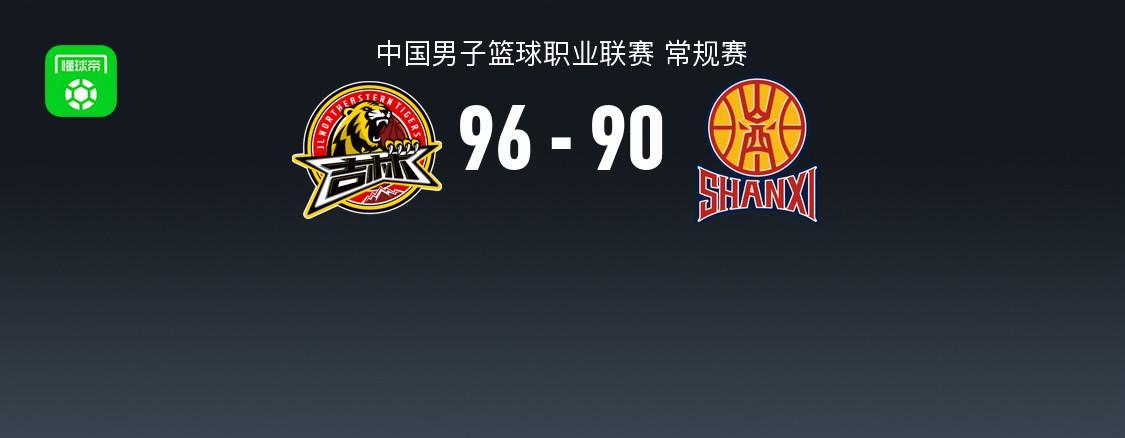 B体育官网-CBA战报：吉林96-90山西，姜伟泽32+4+6